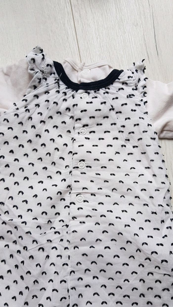 Ensemble combinaison fille 1mois jean Bourget - photo numéro 5