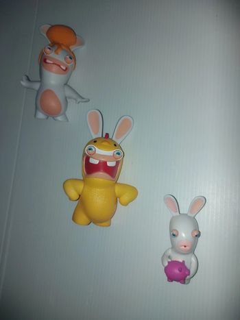 Lot de 3 figurines mobiles Lapins Crétins