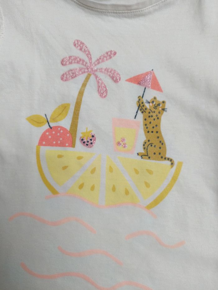 T-shirt crème DPAM 5 ans - photo numéro 2