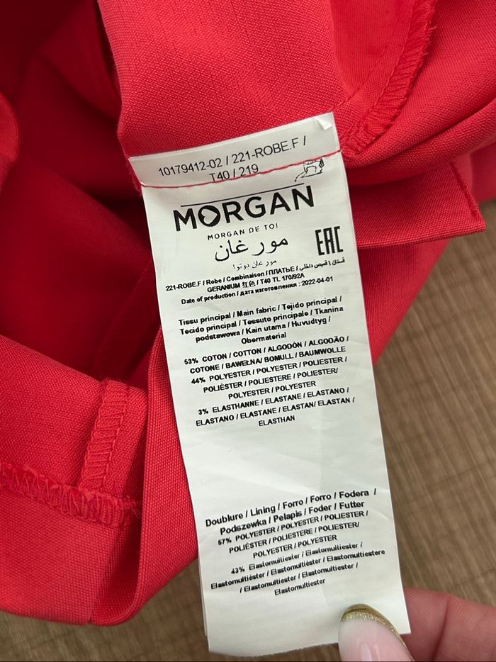 Robe rose corail neuve à bretelles Morgan taille 40 (valeur 65€) - photo numéro 10