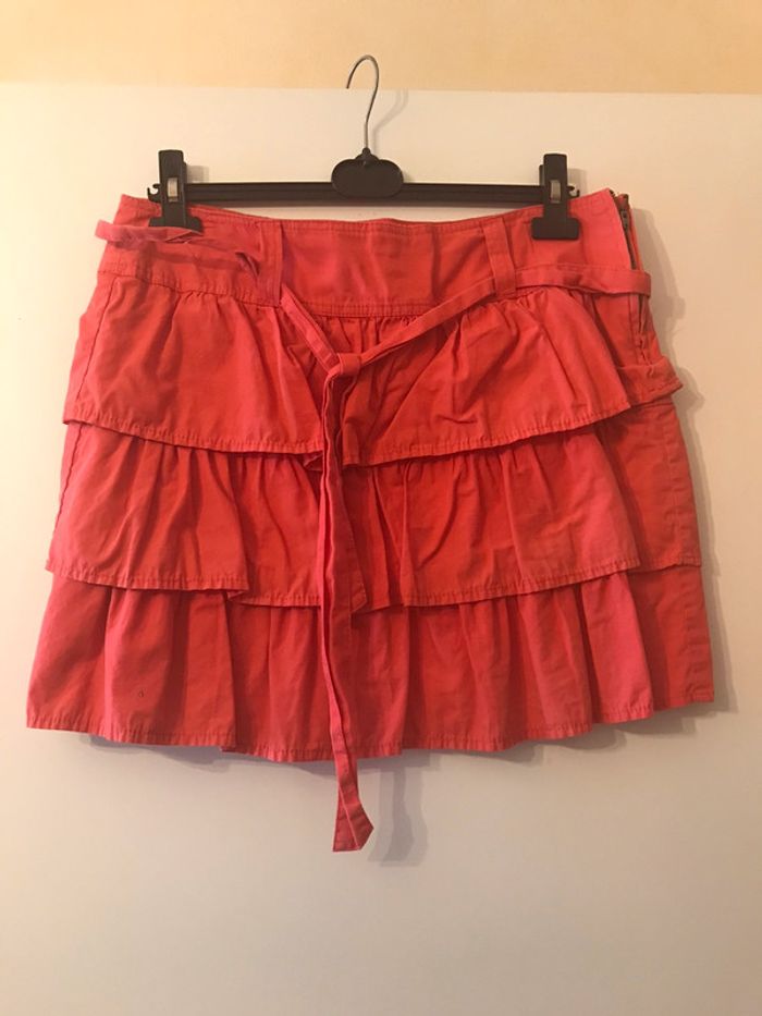 Jupe d’été corail