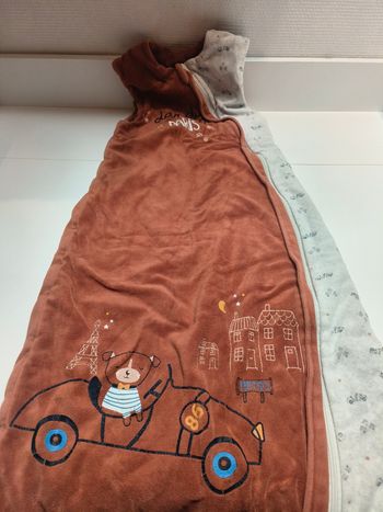 Gigoteuse turbulette ourson voiture 12-36 mois mixte