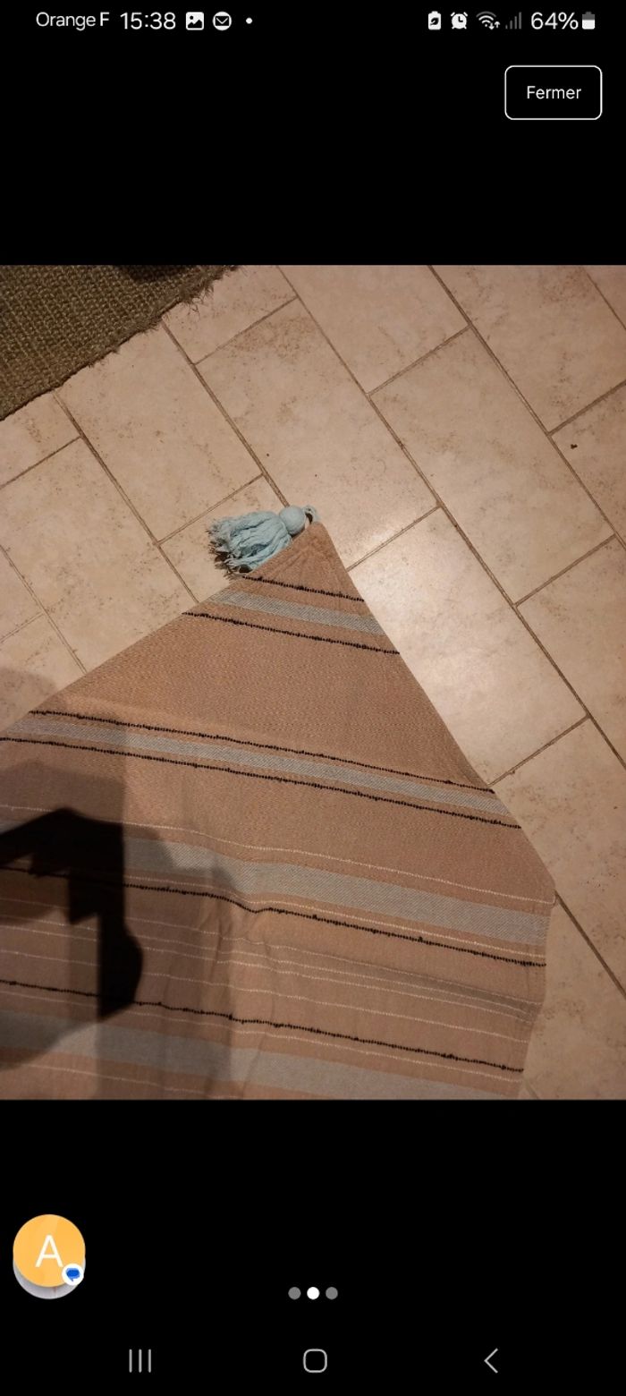 Chemin de table à rayures - photo numéro 2