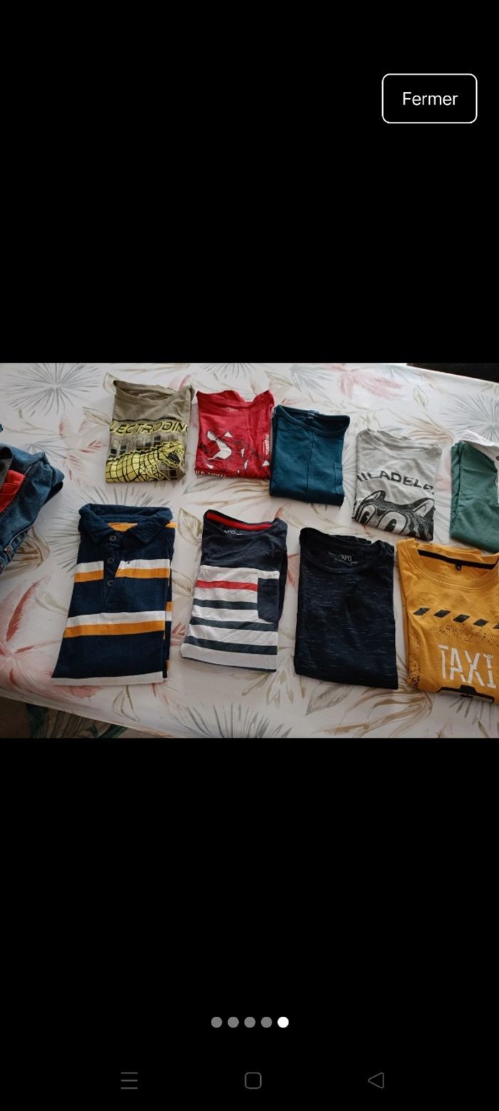 Lot tee shirt manche longue taille 10 ans - photo numéro 5