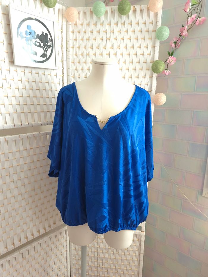 💕Jolie blouse bleu electrique femme TXl / 42 mosquitos 💕
