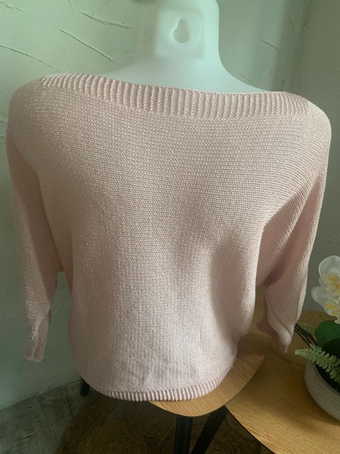 Pull maille fine rose taille 38-40 - photo numéro 7