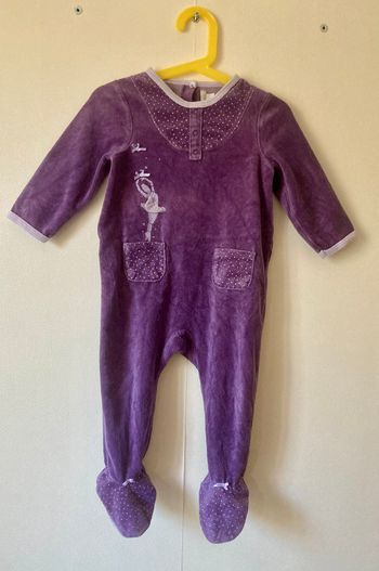pyjama grenouillère danseuse bébé 2 ans