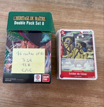Lot 76 cartes one piece sans double