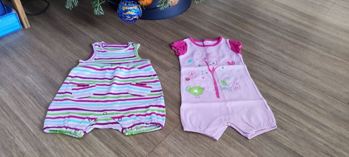 đž Lot de 2 Barboteuses ĂtĂ© - BĂ©bĂ© Fille (3 mois) đž - photo numĂ©ro 2