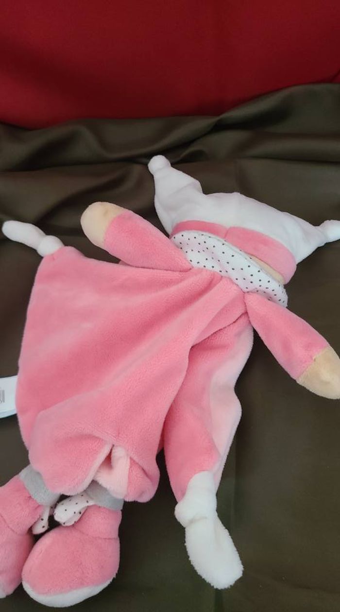 Baby'Nat - Brioche l'ours Doudou rose - photo numéro 6