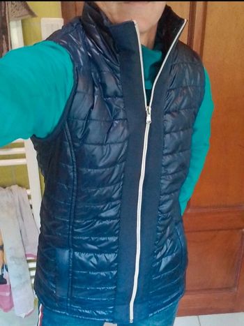 Veste sans manches femme bleu
