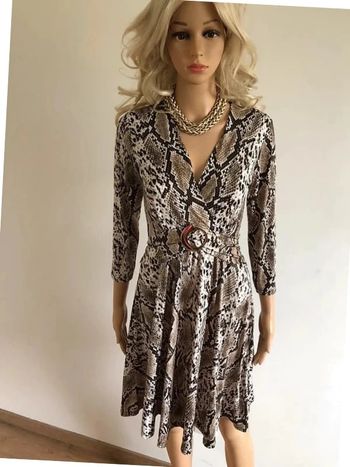 Robe imprimée neuve avec manches 3/4 Morgan taille 34 (valeur 60€)