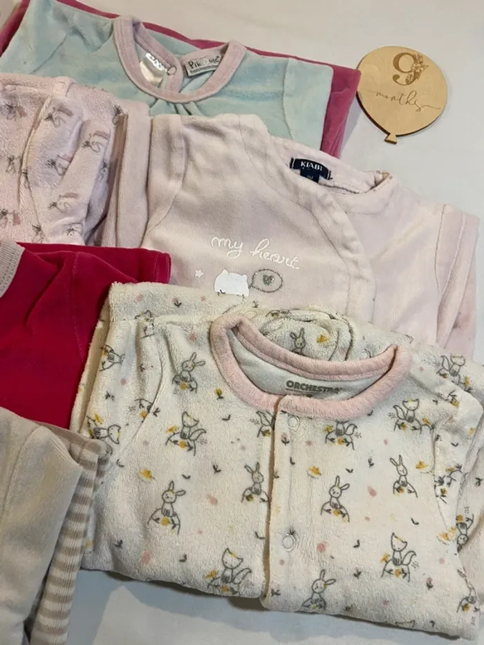 Lot pyjama - 9 mois - photo numéro 2