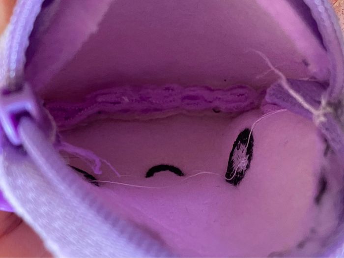 Porte-monnaie pieuvre violette - photo numéro 3