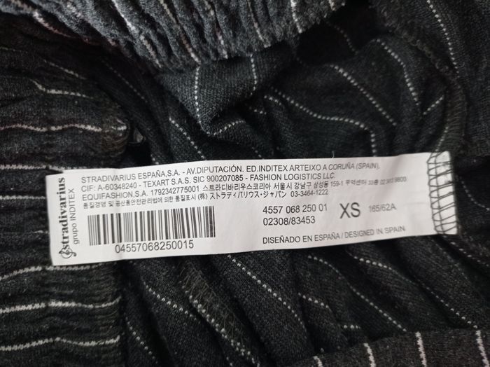 PANTALON STRADIVARIUS Gris Rayé. - photo numéro 7