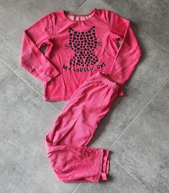 Pyjama fille chat rose 9/10 ans