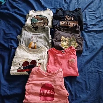 Lot 7 maillots longues manches 5 ans