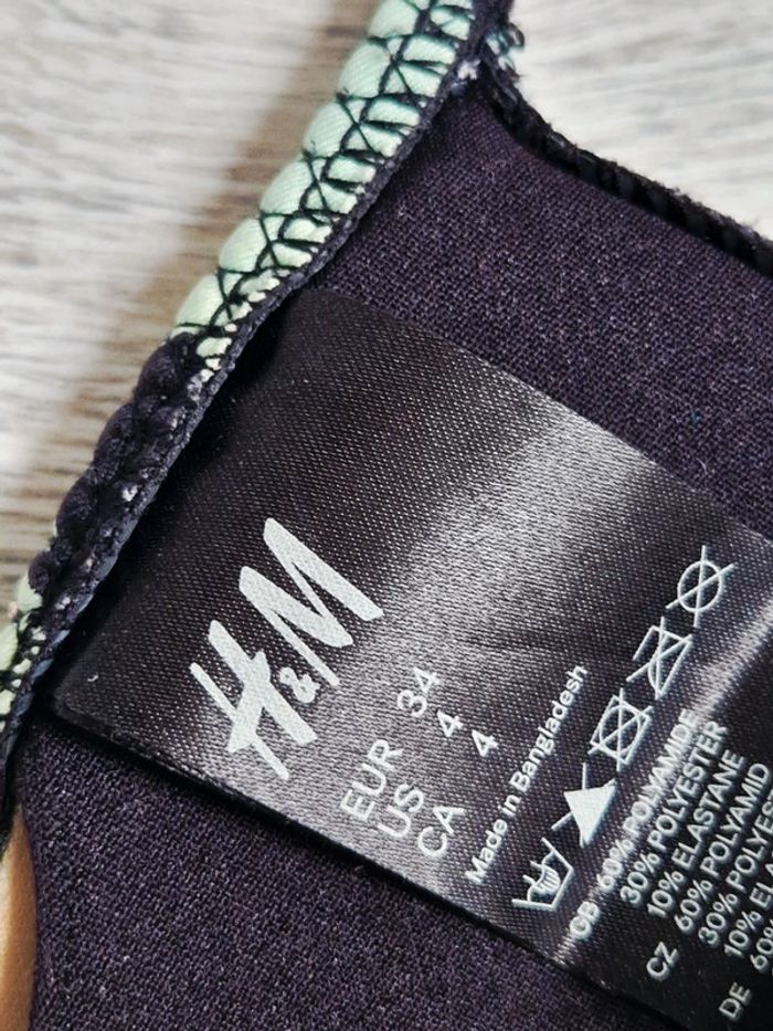 Maillot de bain bikini 2 pièces H&M haut en triangle rembourré 34 et bas en 36 - photo numéro 7
