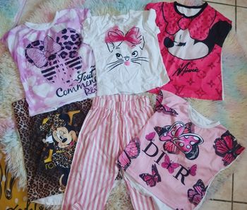 Lot top et ens 4 ans Minnie & Marie 