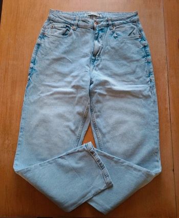 Jeans mom zara bleu clair