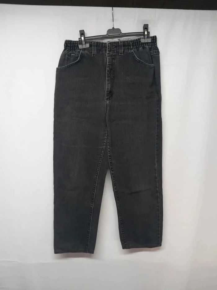Jeans taille haute Lee Noir en coton