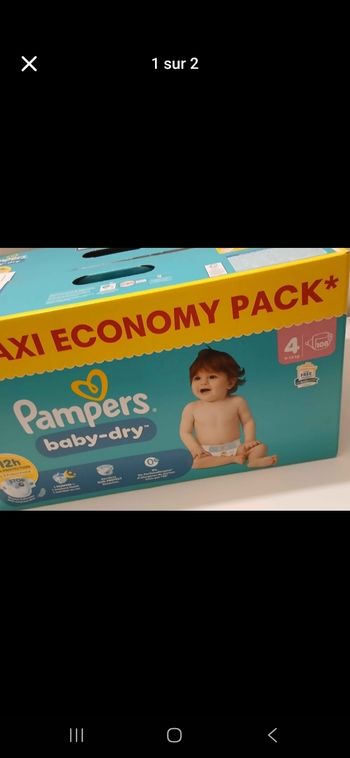 Gros carton de couches taille 4 NEUF