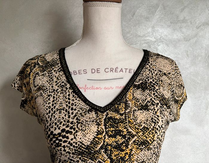 Tee-shirt imprimé python Morgan - photo numéro 3