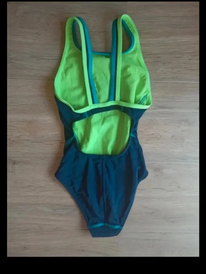 Maillot de bain une pièce bleu marine nabaiji 8 ans - photo numéro 3