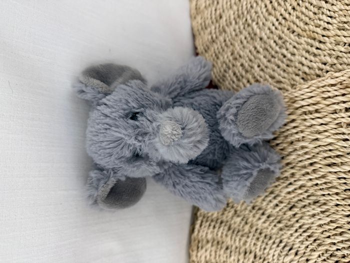 Doudou peluche éléphant gris CUDDLY AURORA - photo numéro 4