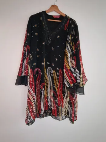 robe tunique manche longue 46