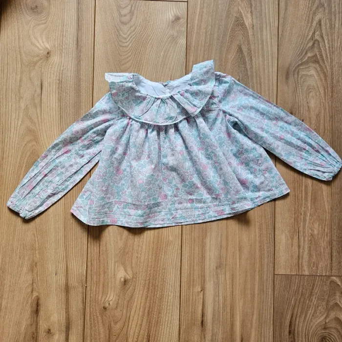 Blouse faite main 18 mois - photo numéro 2
