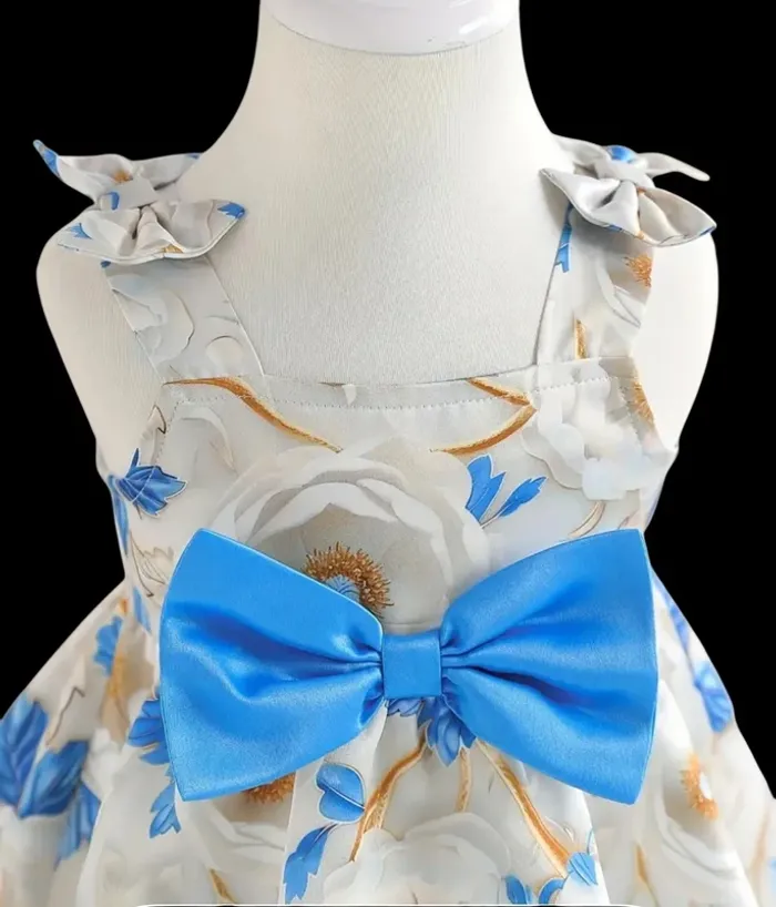 Robe noeud bleu - photo numéro 4