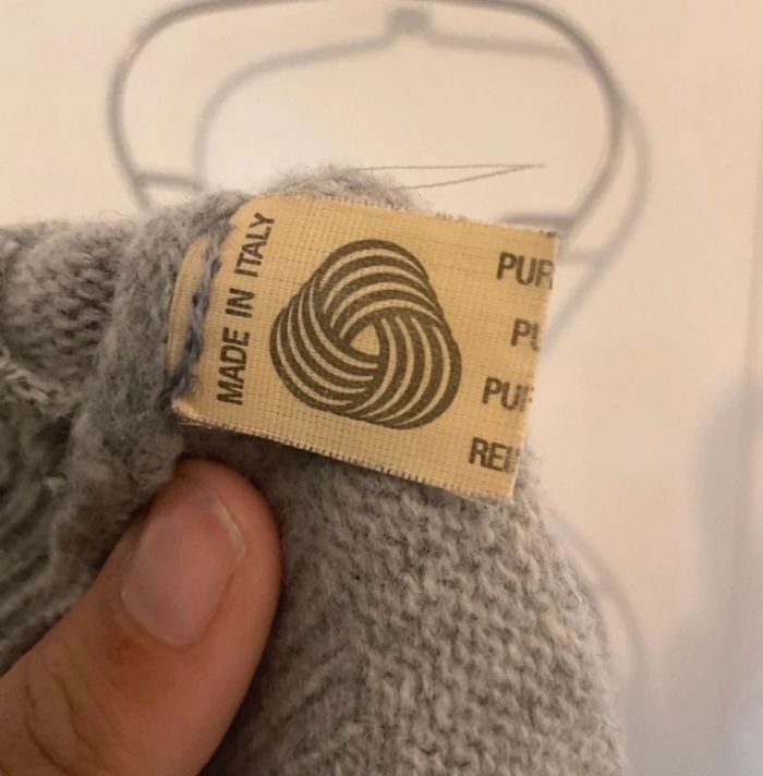 Pull laine gris - photo numéro 3