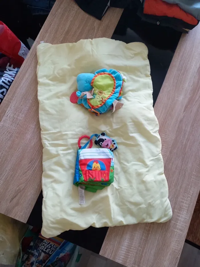 Tapis d'activité et 2 jeux en tissu - photo numéro 6