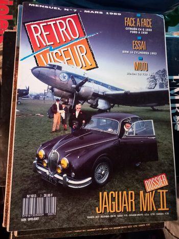 Livre Voiture Retro Viseur n°7 Mars 1989