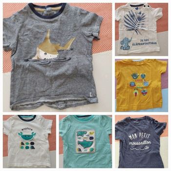 Lot de 6 tee-shirt 6mois