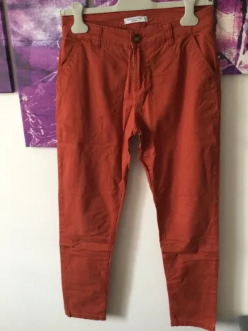 Pantalon couleur rouille T36