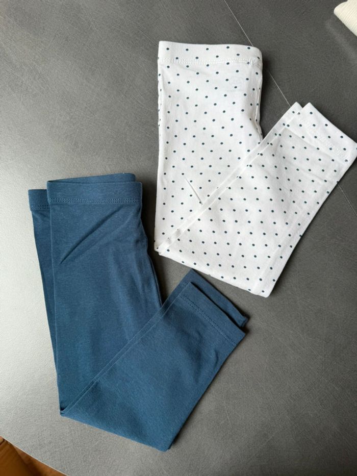 Lot leggings jersey 24 mois