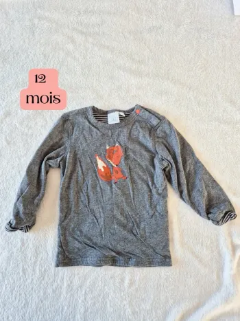 Pull léger 12 mois renard