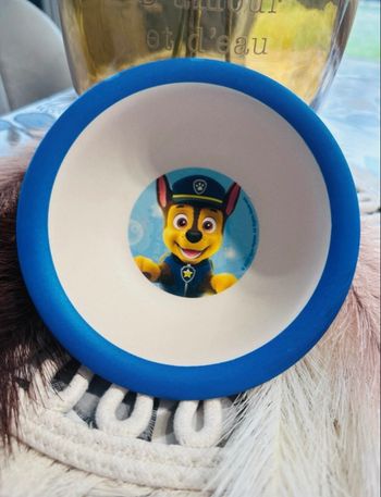 🐾 Bol Pat' Patrouille - Chase (Bleu et Blanc)