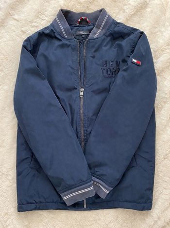 Bomber Tommy Hilfiger enfant 140 bleu marine veste mi-saison New York