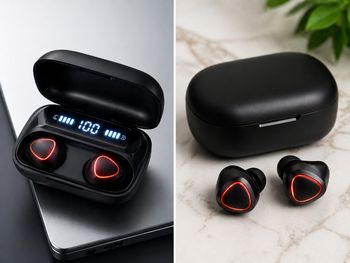 Auriculares Bluetooth Inalámbricos LED Gaming TWS con Estuche de Carga y Pantalla Digital