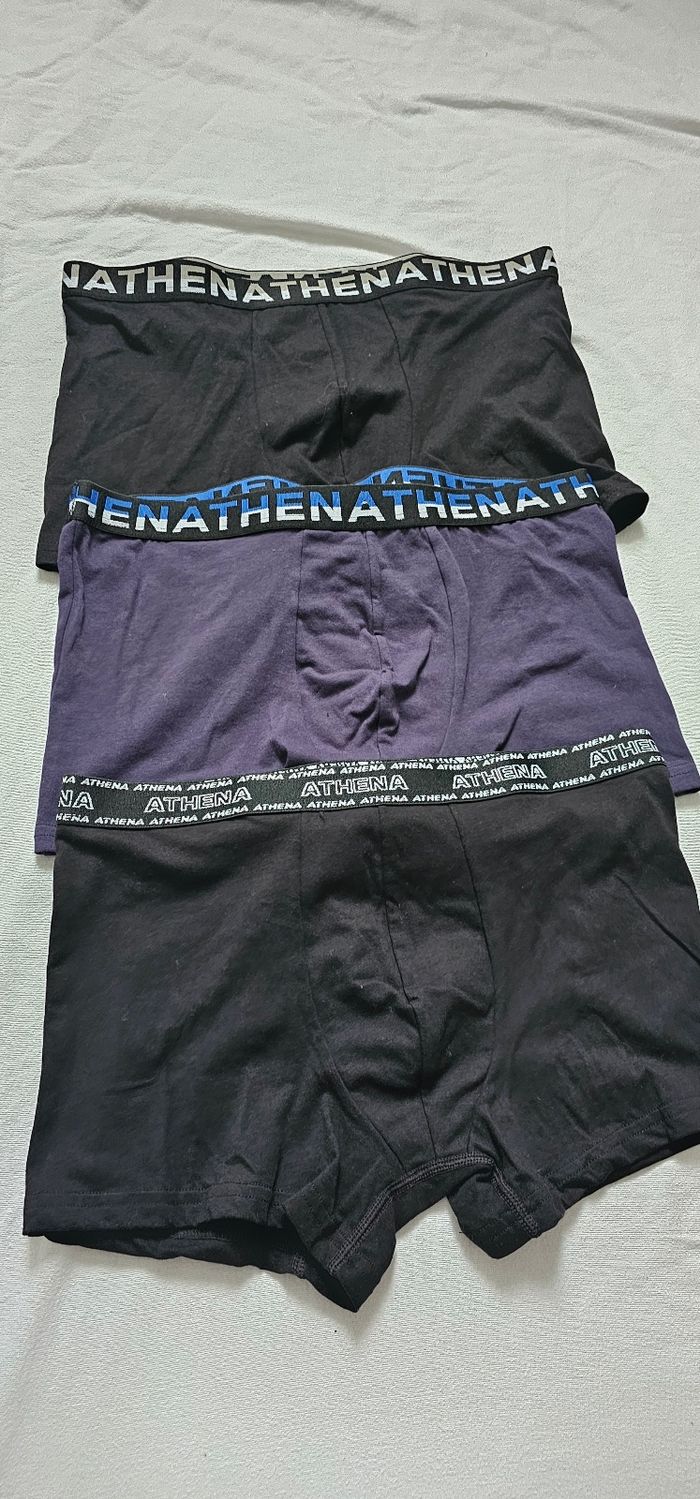 Lot de 3 boxers homme Athena NEUFS – taille L - photo numéro 3