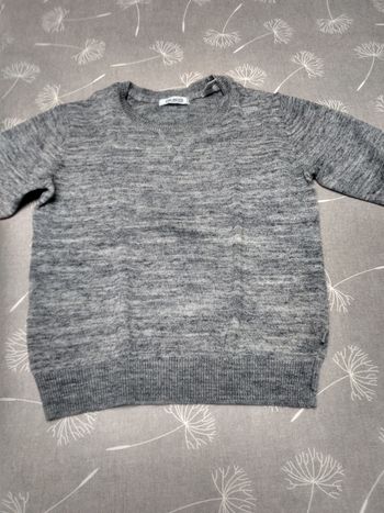 Pull gris chiné