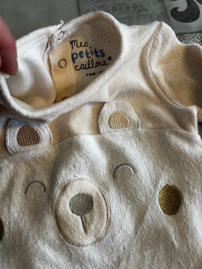 Lot de vêtements bébé garçon 6 mois 8 bodies manches longues et 4 pyjamas velours - photo numéro 7