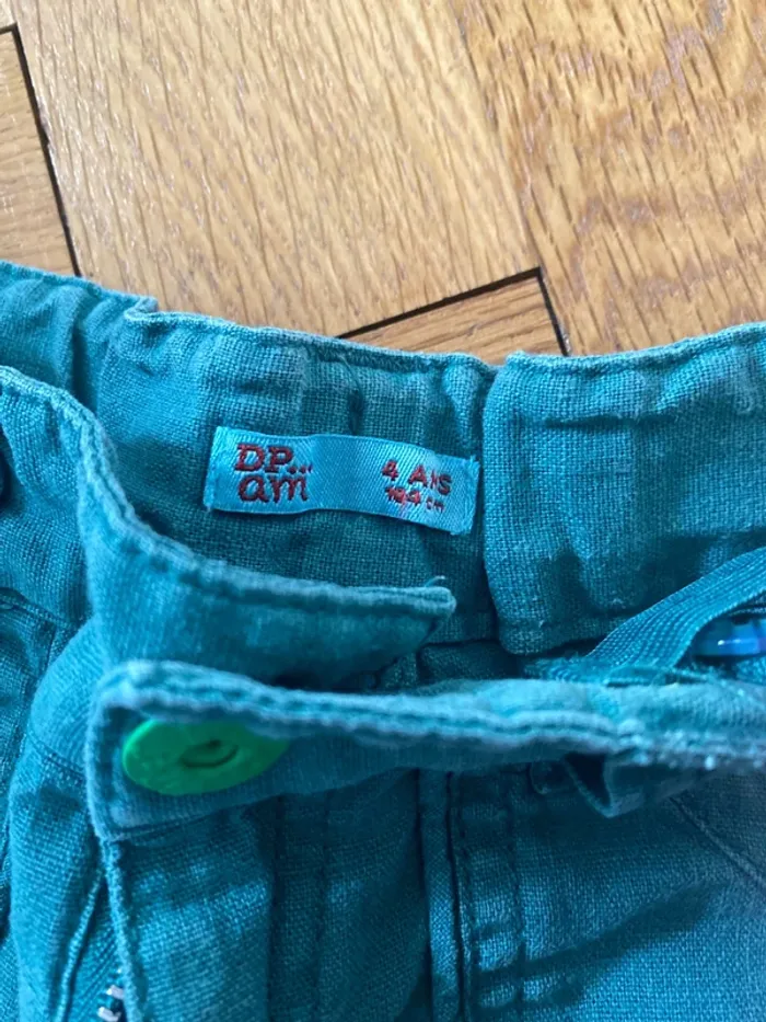 Pantalon vert DPAM 4 ans - photo numéro 2