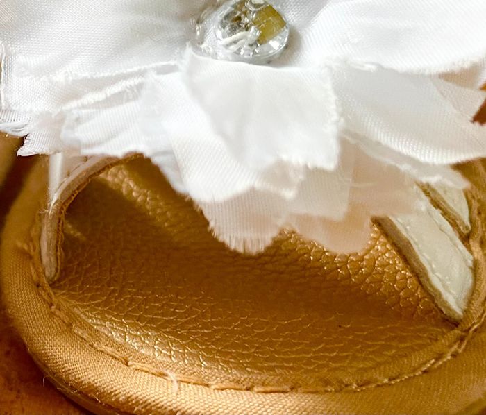 Sandalettes blanches taille 19 - photo numéro 2