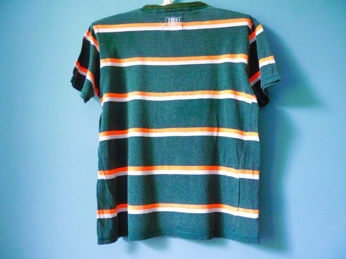 T-shirt Garçon 12 ans O'Neill sport vert orange rayé manches courtes TBE - photo numéro 4