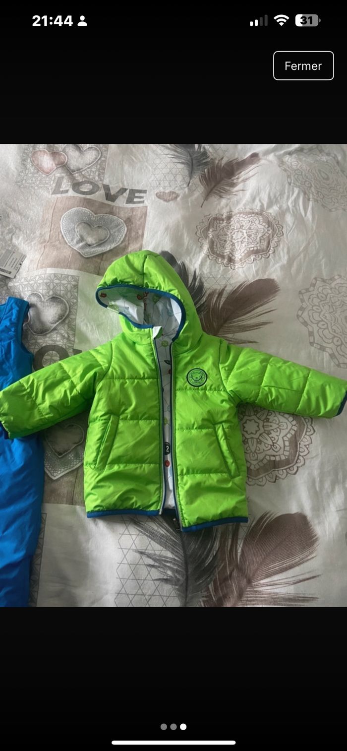 Salopette de ski avec manteau réversible - photo numéro 3