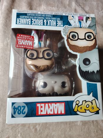 Funko POP Marvel 284 - The Hulk & Bruce Banner (Exclusive Collector Corps)